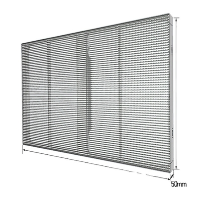 comprar Painel de visualização LED transparente de vidro interno P3.91-7.8 HD Exterior online manufacture