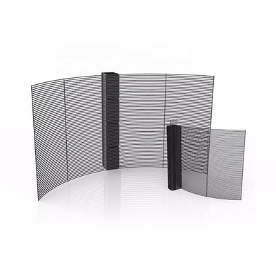 comprar P7.8-7.82mm Publicidade Painel de visualização LED transparente Vidro Janela Cortina de TV online manufacture